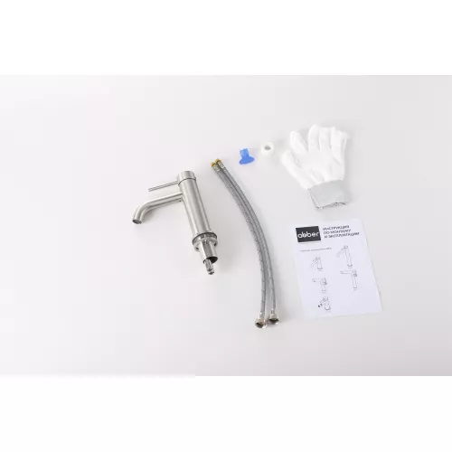 Смеситель ABBER Wasser Kreis 316 AF8110BST для раковины, сталь брашированная, Выбрать цвет: Сталь брашированная, изображение 2