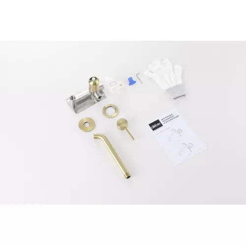 Смеситель ABBER Wasser Kreis 316 AF8112BG-M для раковины скрытого монтажа, золото брашированное, Выбрать цвет: Золото брашированное, изображение 2