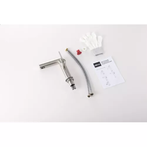 Смеситель ABBER Perfekte 316 AF8A10BST для раковины, сталь брашированная, Выбрать цвет: Сталь брашированная, изображение 2