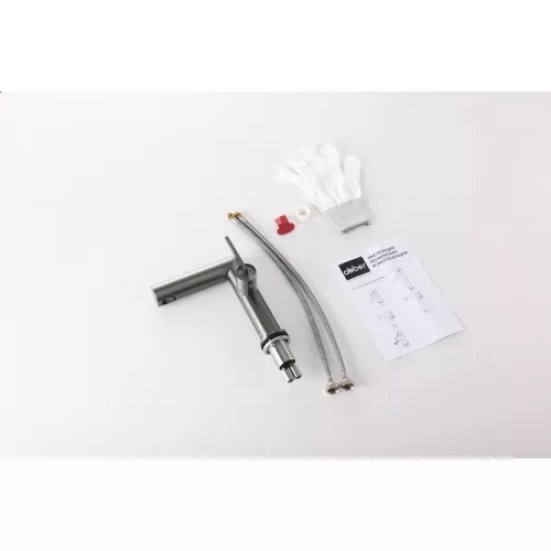 Смеситель ABBER Perfekte 316 AF8A10BGG для раковины, оружейная сталь брашированная, Выбрать цвет: Оружейная сталь, изображение 2