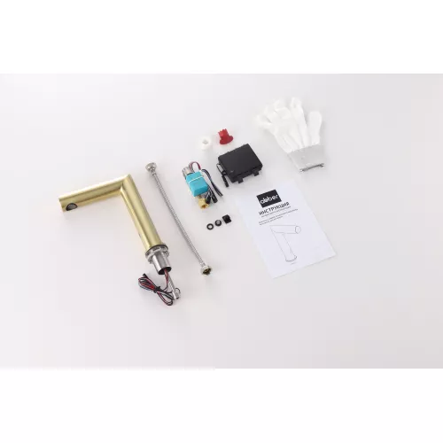 Смеситель ABBER Perfekte 316 AF8A101BGS сенсорный для раковины, золото брашированное, Выбрать цвет: Золото брашированное, изображение 2