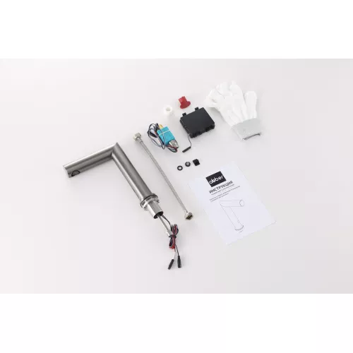 Смеситель ABBER Perfekte 316 AF8A101BGGS сенсорный для раковины, оружейная сталь брашированная, Выбрать цвет: Оружейная сталь, изображение 2