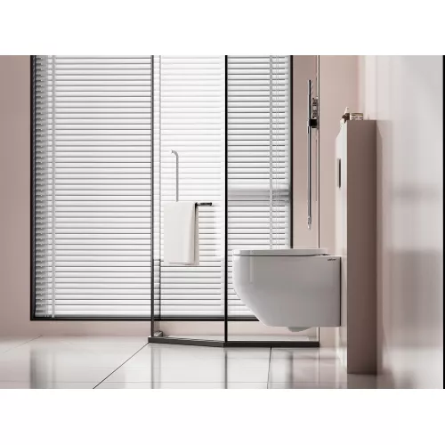 Унитаз ABBER Rechteck AC1218 подвесной белый, безободковый, смыв торнадо и струйный смыв, изображение 3