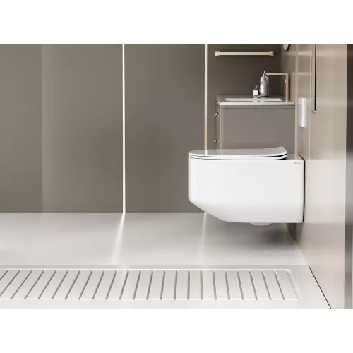 Унитаз ABBER Bequem AC1130 подвесной белый, безободковый, смыв торнадо, изображение 3