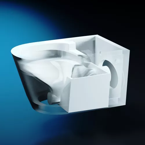 Комплект ABBER подвесной электронный унитаз-биде Bequem AC1119S с инсталляцией AC0101P2, изображение 19