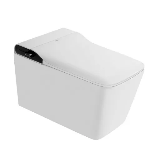 Комплект ABBER подвесной электронный унитаз-биде Rechteck AC1215S белый с импульсным смывом с инсталляцией AC0101P, изображение 2