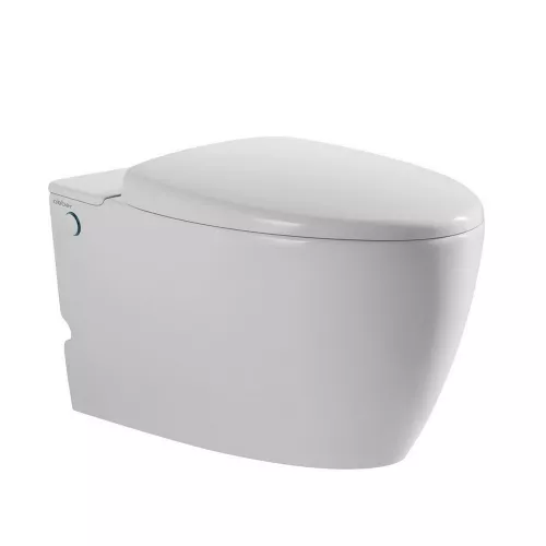 Комплект ABBER подвесной унитаз Bequem AC1107P белый с импульсным смывом с инсталляцией AC0101P, изображение 3
