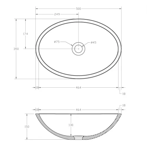 Раковина накладная прозрачная ABBER Kristall AT2802Saphir синяя, Выбрать цвет: Синий, изображение 9