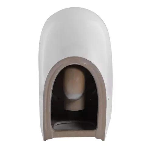 Унитаз ABBER Bequem AC1111T приставной белый, безободковый, смыв торнадо, изображение 12