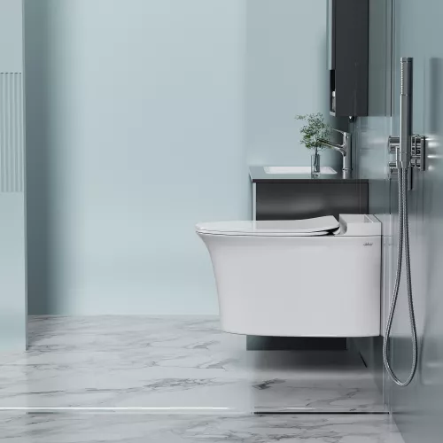 Унитаз ABBER Bequem AC1124P подвесной белый с импульсным смывом, изображение 3