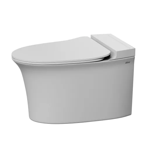 Унитаз ABBER Bequem AC1124P подвесной белый с импульсным смывом, изображение 8