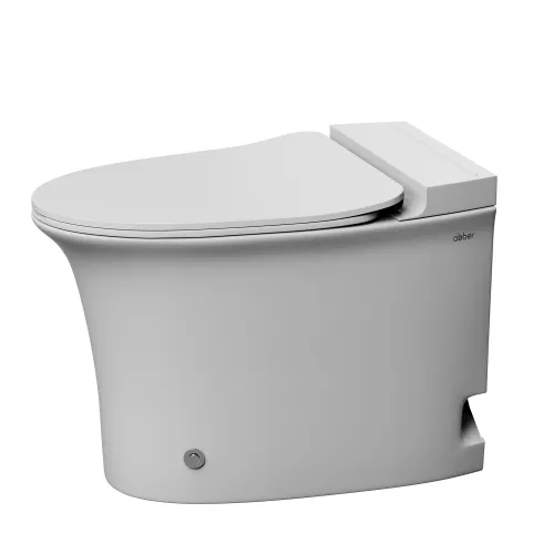 Унитаз ABBER Bequem AC1125P напольный белый с импульсным смывом, изображение 7