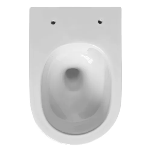 Унитаз ABBER Bequem AC1128 подвесной белый, безободковый, смыв торнадо, изображение 7