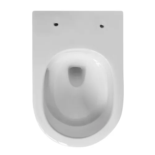 Унитаз ABBER Bequem AC1130 подвесной белый, безободковый, смыв торнадо, изображение 8