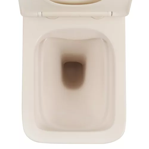 Унитаз ABBER Rechteck AC1201MBE подвесной светло-бежевый матовый, безободковый, изображение 9