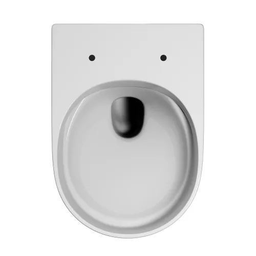 Унитаз ABBER Ultra AC1301 подвесной белый с ультратонким ободком, изображение 10