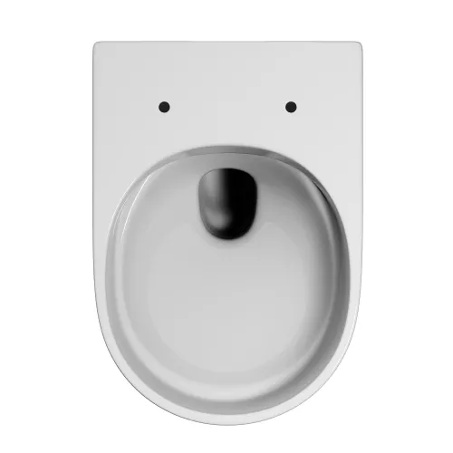 Унитаз ABBER Ultra AC1302 подвесной белый с ультратонким ободком, изображение 9