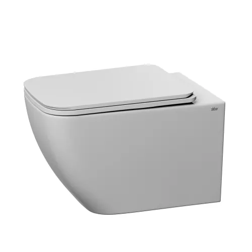 Унитаз ABBER Ultra AC1303 подвесной белый с ультратонким ободком, изображение 8