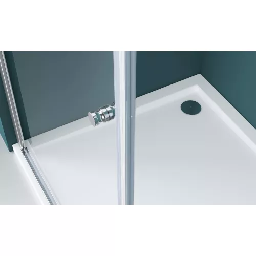 Душевой уголок BelBagno ETNA-AH-1/-C-Cr, Цвет стекла: прозрачное, Цвет профиля: Хром, Выбрать размер: 100x80, изображение 8