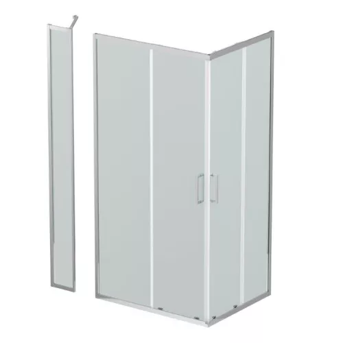 Душевой уголок BelBagno LUCE-AH-21/-C-Cr, Цвет стекла: прозрачное, Цвет профиля: Хром, Выбрать размер: 100x80, изображение 2