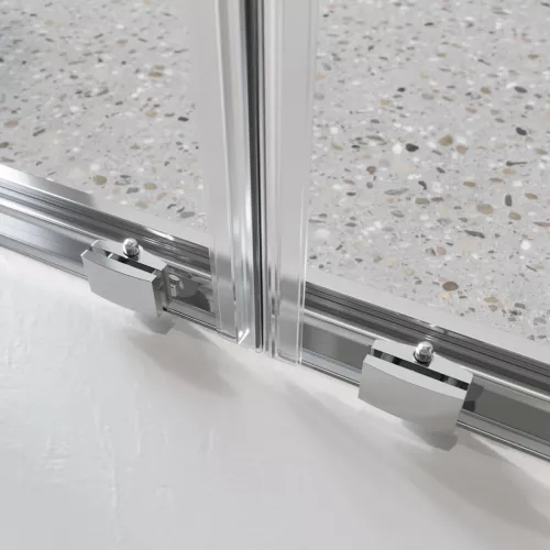 Душевая дверь BelBagno LUCE-BF-2/-C-Cr, Цвет стекла: прозрачное, Цвет профиля: Хром, Выбрать размер: 140, изображение 4