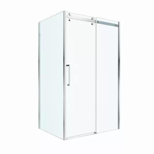 Душевой уголок BelBagno MARINO-2-AH-1/-C-Cr, Цвет стекла: прозрачное, Цвет профиля: Хром, Цвет профиля (вариация): Хром, Выбрать размер: 110x100, изображение 5