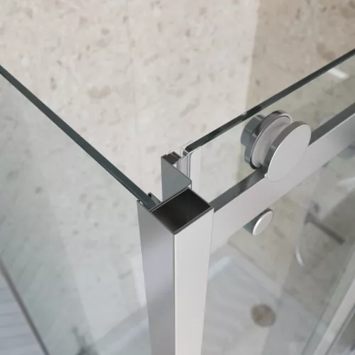 Душевой уголок BelBagno MARINO-2-AH-1/-C-Cr, Цвет стекла: прозрачное, Цвет профиля: Хром, Цвет профиля (вариация): Хром, Выбрать размер: 110x100, изображение 8