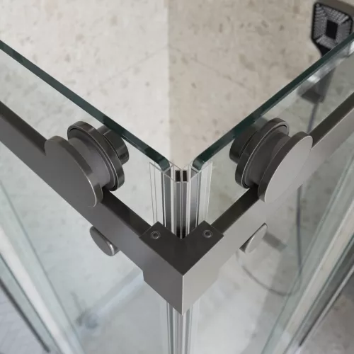 Душевой уголок BelBagno MARINO-2-AH-2-120/90-C-GM, Цвет стекла: прозрачное, Цвет профиля: Серый, Цвет профиля (вариация): Оружейная сталь, Выбрать размер: 120x90, изображение 10