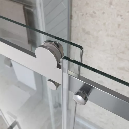 Душевой уголок BelBagno MARINO-2-AH-1/-C-Cr, Цвет стекла: прозрачное, Цвет профиля: Хром, Цвет профиля (вариация): Хром, Выбрать размер: 110x100, изображение 6