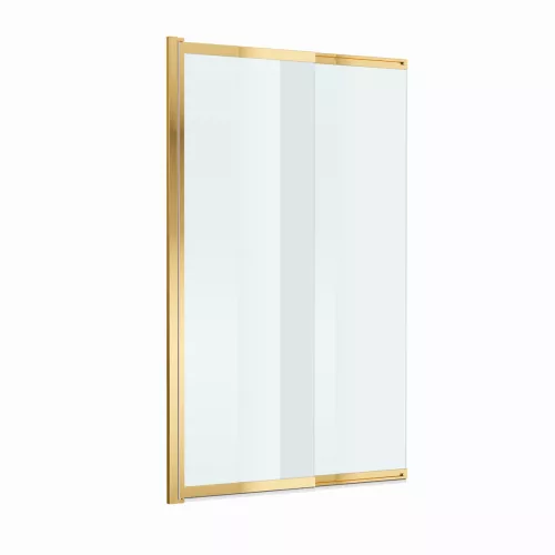 Душевая шторка на ванну BelBagno LUCE-VF-11/-C-ORO, Цвет стекла: прозрачное, Цвет профиля: Золото, Выбрать размер: 100, изображение 4