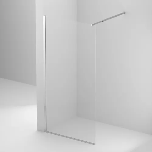 Душевая перегородка BelBagno KRAFT-L-1/-C-Cr, Цвет стекла: прозрачное, Цвет профиля: Хром, Выбрать размер: 70, изображение 2