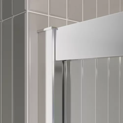 Душевая дверь BelBagno LUCE-BF-2/-C-Cr, Цвет стекла: прозрачное, Цвет профиля: Хром, Выбрать размер: 140, изображение 5