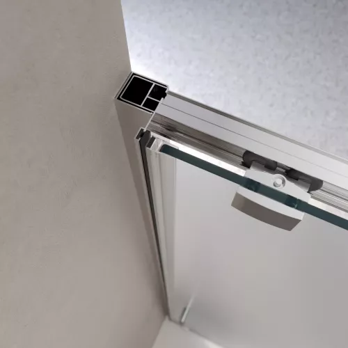 Душевая дверь BelBagno LUCE-BF-1-120-P-Cr рифленое, Цвет стекла: рифленое, Цвет профиля: Хром, Выбрать размер: 120, изображение 2