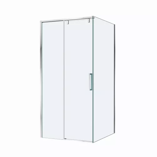 Душевой уголок BelBagno SOFT_CLOSE-1-A/AH-1/-C-Cr, Цвет стекла: прозрачное, Цвет профиля: Хром, Цвет профиля (вариация): Хром, Выбрать размер: 100x100, изображение 5
