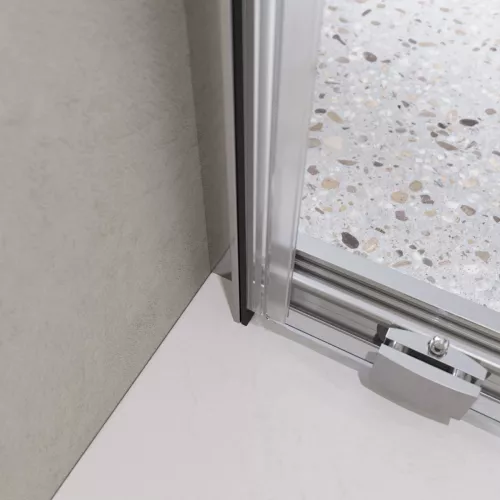 Душевая дверь BelBagno LUCE-BF-1/-C-Cr, Цвет стекла: прозрачное, Цвет профиля: Хром, Выбрать размер: 100, изображение 4