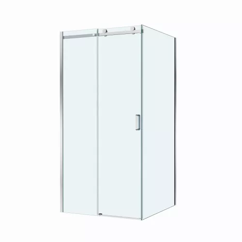 Душевой уголок BelBagno SOFT_CLOSE-2-A/AH-1/-C-Cr, Цвет стекла: прозрачное, Цвет профиля: Хром, Цвет профиля (вариация): Хром, Выбрать размер: 100x100, изображение 5