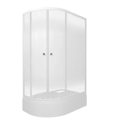 Душевое ограждение  Triton КОРАЛЛ-ЛАЙТ R/L 120х80 ( В- средний поддон), Цвет стекла: с рисунком, Цвет профиля: Белый, Тип поддона: Средний, Выбрать размер: 120х80, Ориентация: правая, изображение 6