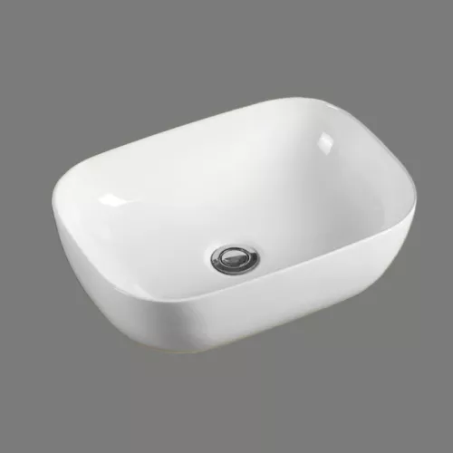 Раковина накладная ESBANO "MARTEL-N" (White)., Выбрать цвет: Белый, изображение 3