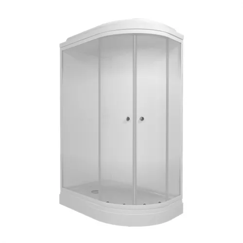 Душевая кабина Triton КОРАЛЛ-ЛАЙТ А 120х80  левая/правая (низкий поддон), Цвет стекла: матовое, Цвет профиля: Белый, Тип поддона: Низкий, Выбрать размер: 120х80, Наличие крыши: есть, Ориентация: левая, изображение 5