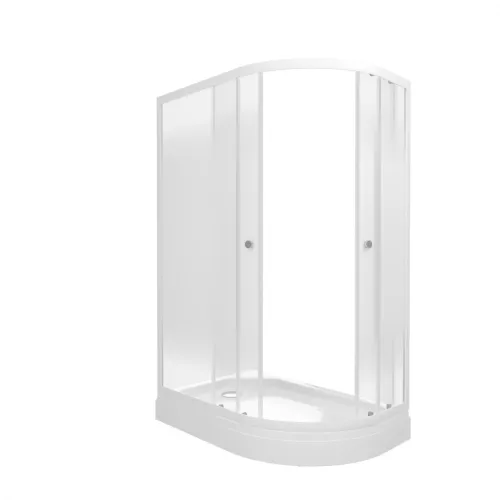 Душевое ограждение  Triton КОРАЛЛ-ЛАЙТ R/L 120х80 ( А- низкий поддон), Цвет стекла: с рисунком, Цвет профиля: Белый, Тип поддона: Низкий, Выбрать размер: 120х80, Ориентация: левая, изображение 7