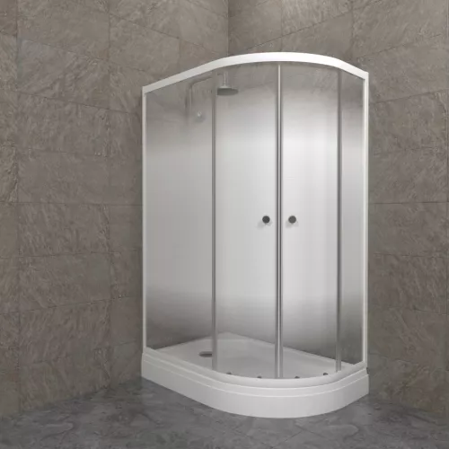 Душевое ограждение  Triton КОРАЛЛ-ЛАЙТ R/L 120х80 ( А- низкий поддон), Цвет стекла: с рисунком, Цвет профиля: Белый, Тип поддона: Низкий, Выбрать размер: 120х80, Ориентация: левая