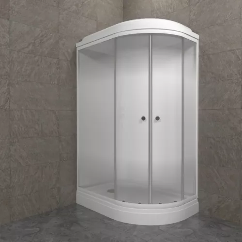 Душевая кабина Triton КОРАЛЛ-ЛАЙТ А 120х80  левая/правая (низкий поддон), Цвет стекла: матовое, Цвет профиля: Белый, Тип поддона: Низкий, Выбрать размер: 120х80, Наличие крыши: есть, Ориентация: левая