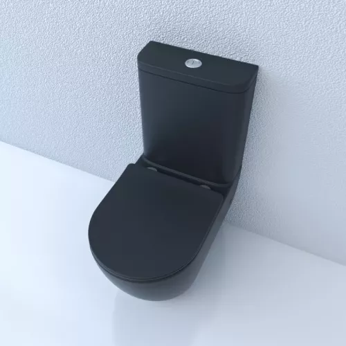 Унитаз напольный ESBANO FORTEX-N (Matt Black)., изображение 3