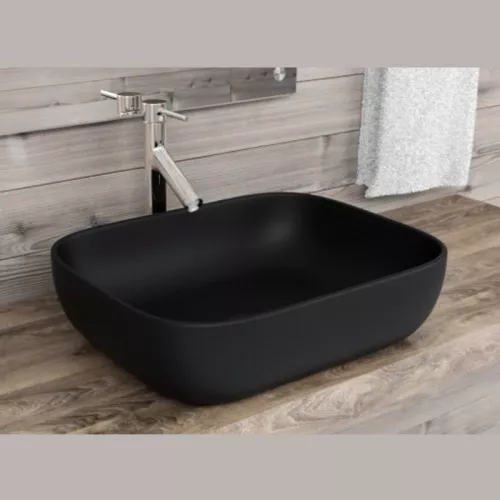 Раковина накладная ESBANO "MARTEL-N" (Matt Black)., Выбрать цвет: Черный
