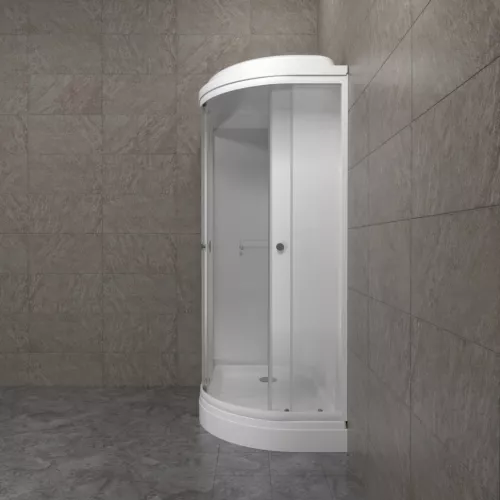 Душевая кабина Triton КОРАЛЛ-ЛАЙТ А 120х80  левая/правая (низкий поддон), Цвет стекла: матовое, Цвет профиля: Белый, Тип поддона: Низкий, Выбрать размер: 120х80, Наличие крыши: есть, Ориентация: левая, изображение 4