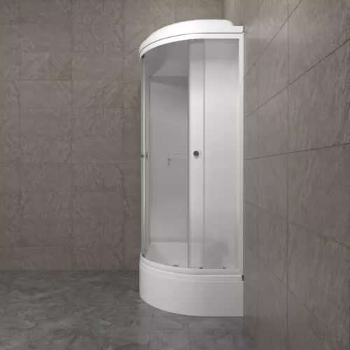 Душевая кабина Triton КОРАЛЛ-ЛАЙТ В 120х80  левая/правая (средний поддон), Цвет стекла: матовое, Цвет профиля: Белый, Тип поддона: Средний, Выбрать размер: 120х80, Наличие крыши: есть, Ориентация: левая, изображение 5