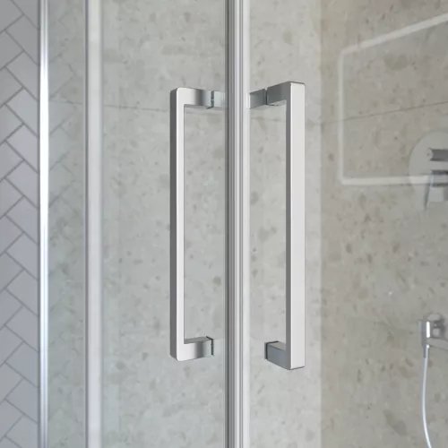 Душевой уголок BelBagno MARINO-A-2/-C-CR, Цвет стекла: прозрачное, Цвет профиля: Хром, Выбрать размер: 90x90, изображение 8