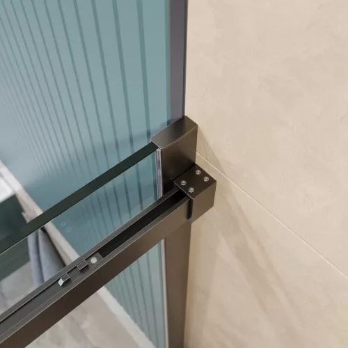 Душевая дверь BelBagno SOFT_CLOSE-2-BF-1/-C-GM, Цвет стекла: прозрачное, Цвет профиля: Серый, Цвет профиля (вариация): Оружейная сталь, Выбрать размер: 100, изображение 9