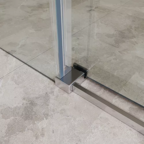 Душевая дверь BelBagno SOFT_CLOSE-2-BF-1/-C-Cr, Цвет стекла: прозрачное, Цвет профиля: Хром, Цвет профиля (вариация): Хром, Выбрать размер: 100, изображение 6