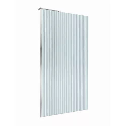 Душевая перегородка BelBagno UNO-L-1-TB-90/100-FL-Cr рифленое/хром, Цвет стекла: рифленое, Цвет профиля: Хром, Цвет профиля (вариация): Хром, Выбрать размер: 100, изображение 4